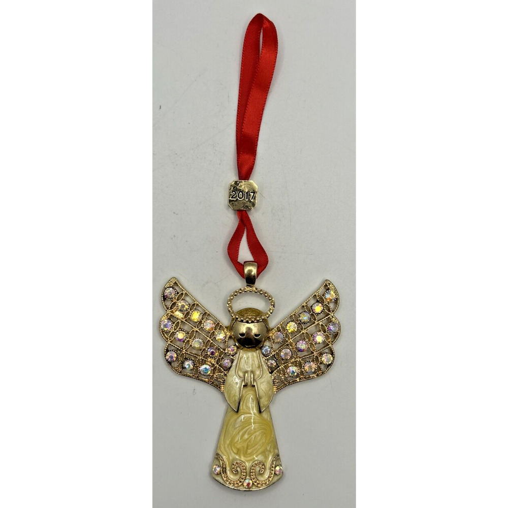 Monet‎ Angel Christmas Ornament 2017 Metal and Enamel PB100